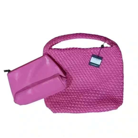 NWT Pink Woven BC Bag - Picture 1 of 4